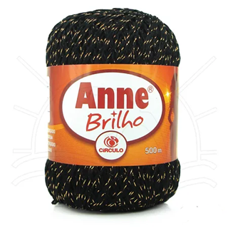 Imagem de Anne Brilho Preta com Dourado