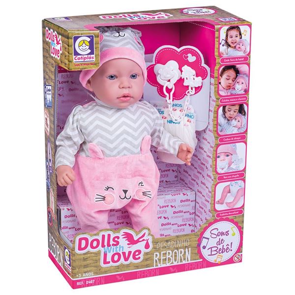 Boneca Dolls With Love Reborn - Cotiplás - Button Shop