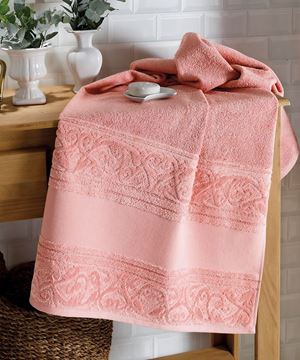 Imagem de Toalha de Lavabo 30cm x 45cm - Jacquard Softart FJ-6650 - Rosa